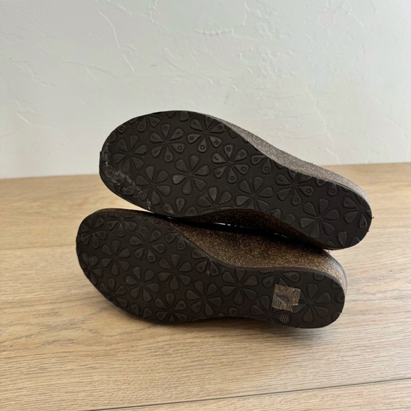 Aetrex Women’s Jolie Brown Leather Sweater Cuff Ankle Side Zip Boots Size 5 - Picture 5 of 8